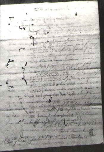 IV - Carta de José de Amenábar, escrita en pliego con letras de agua GALL Y VIÑALS, dirigida al Señor Provisor y Vicario de Buenos Aires Don Mariano de Zavaleta en 1823, con providencia de dicha curia al dorso y tercer página.